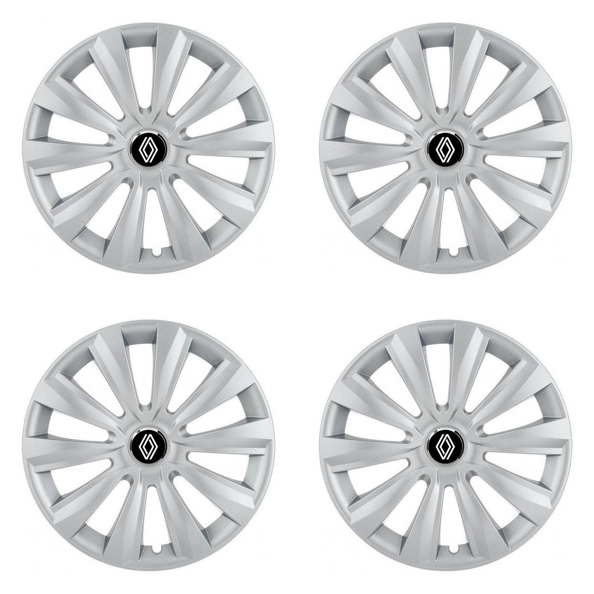 Set 4 capace roti Delta cromat R15 pentru gama auto Renault Nou