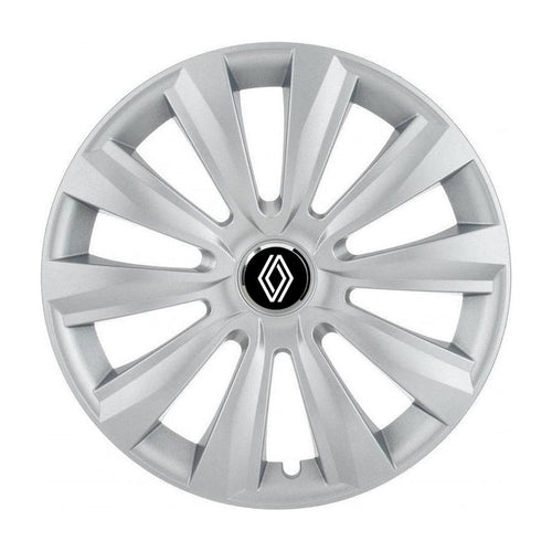 Set 4 Capace Roti, potrivite jantelor de R16, pentru Renault Nou, model delta cromat