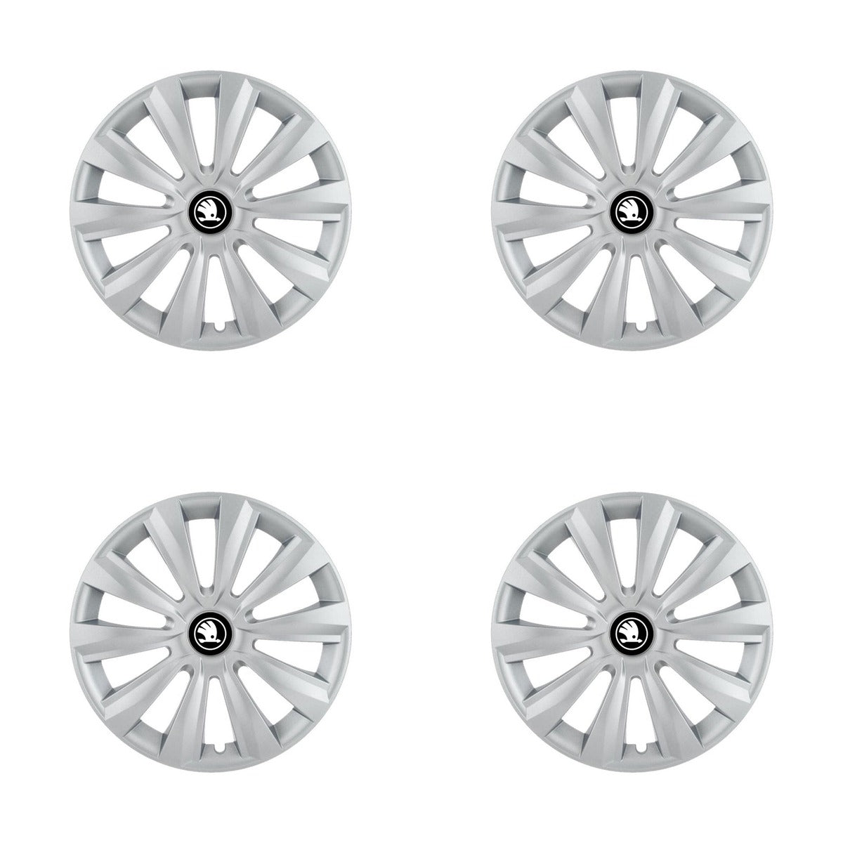 Set 4 capace roti 14 inchi (R14) Delta Gri, Compatibile Cu Skoda Nou