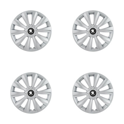 Set 4 capace roti 14 inchi (R14) Delta Gri, Compatibile Cu Skoda Nou
