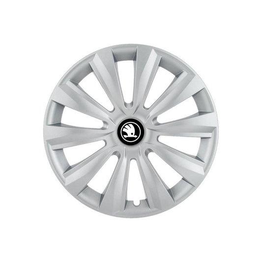 Set 4 capace roti 15 inchi (R15) Delta Gri, Compatibile Cu Skoda Nou