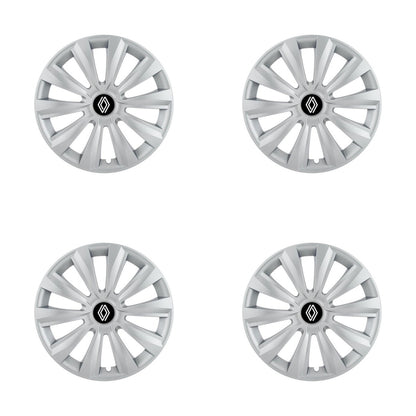 Set 4 capace roti 15 inchi (R15) Delta Gri, Compatibile Cu Renault Nou