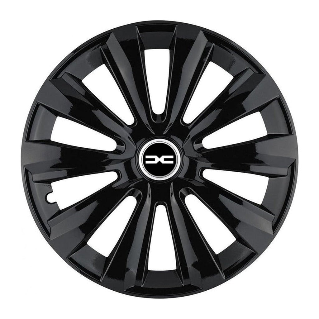 Set 4 Capace Roti, potrivite jantelor de R15, pentru Dacia Nou, model delta negru