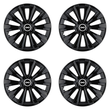 Set 4 Capace Roti, potrivite jantelor de R16, pentru Dacia Nou, model delta negru