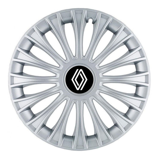 Set 4 Capace Roti, potrivite jantelor de R14, pentru Renault Nou, model dino cromat
