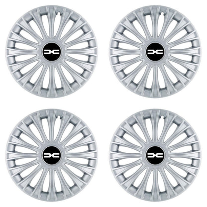 Set 4 Capace Roti, potrivite jantelor de R15, pentru Dacia Nou, model dino cromat