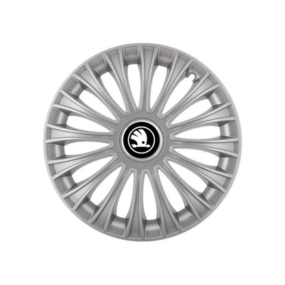 Set 4 capace roti 14 inchi (R14) Dino Gri, Compatibile cu Skoda Nou
