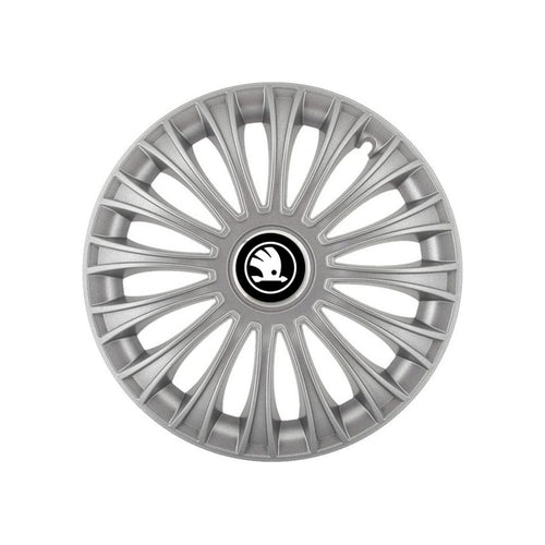Set 4 capace roti 14 inchi (R14) Dino Gri, Compatibile cu Skoda Nou
