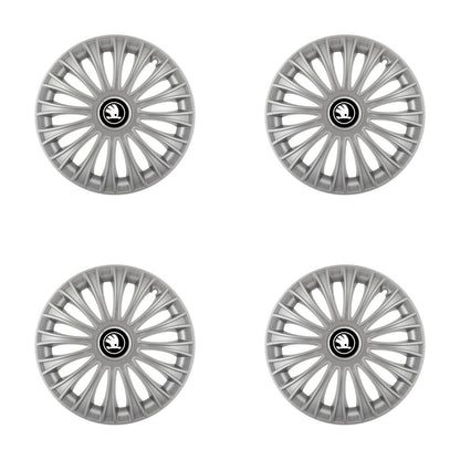 Set 4 capace roti 14 inchi (R14) Dino Gri, Compatibile cu Skoda Nou