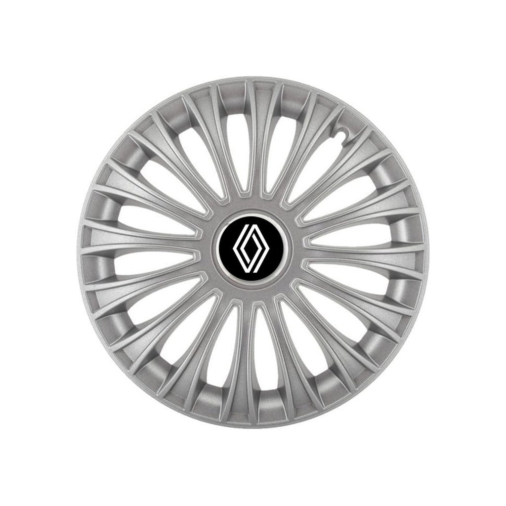 Set 4 capace roti 14 inchi (R14) Dino Gri, Compatibile cu Renault Nou