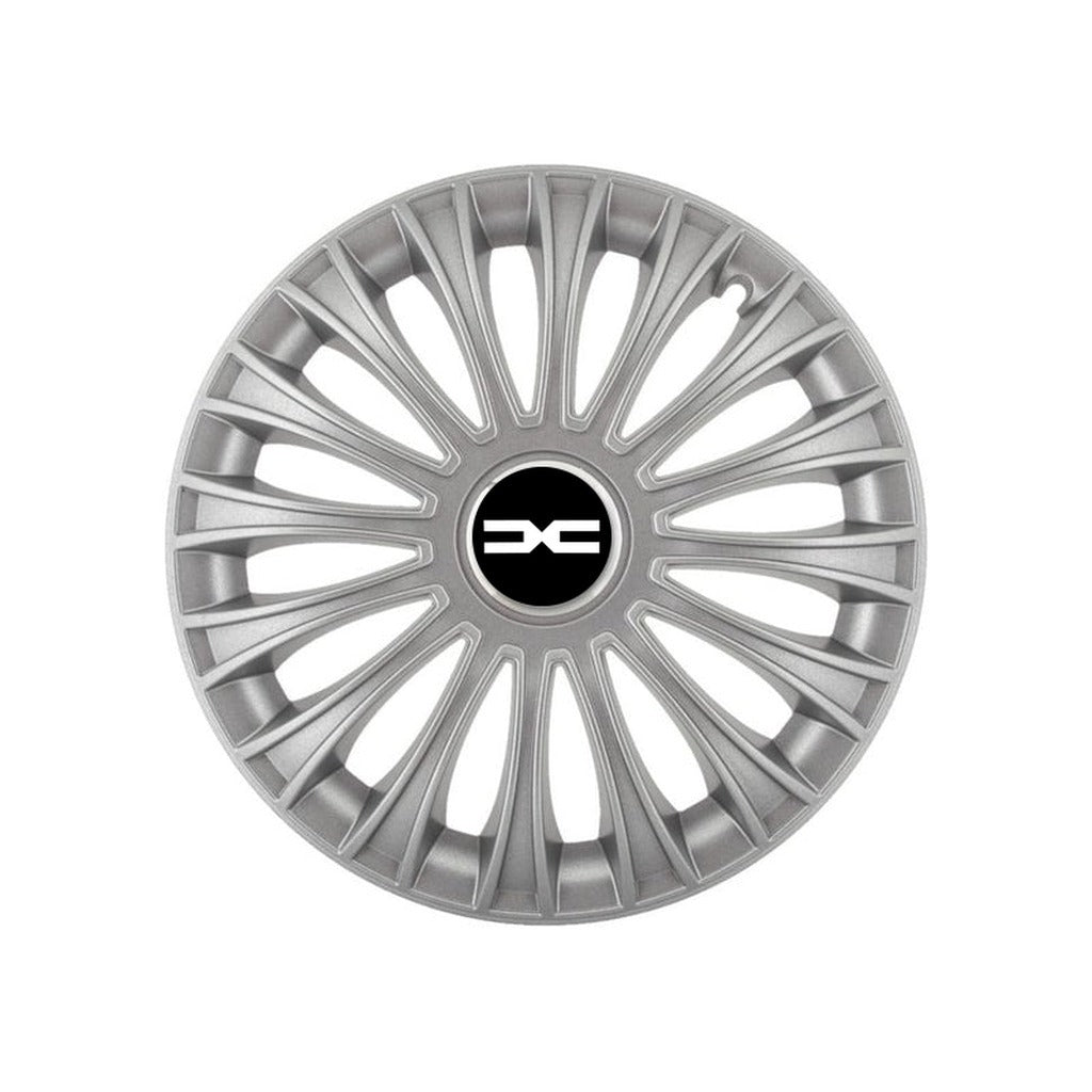 Set 4 capace roti 15 inchi (R15) Dino Gri, Compatibile cu Dacia Nou