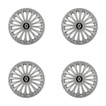 Set 4 capace roti 16 inchi (R16) Dino Gri, Compatibile cu Renault Nou