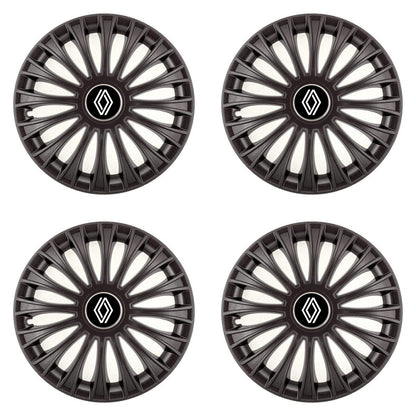Set 4 Capace Roti, potrivite jantelor de R14, pentru Renault Nou, model dino Negru