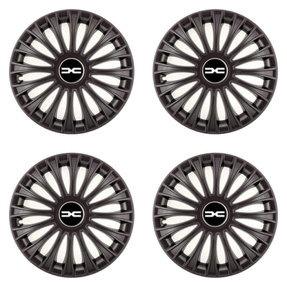 Set 4 capace roti 16 inchi (R16) Dino Negru, Compatibil Cu Dacia Nou