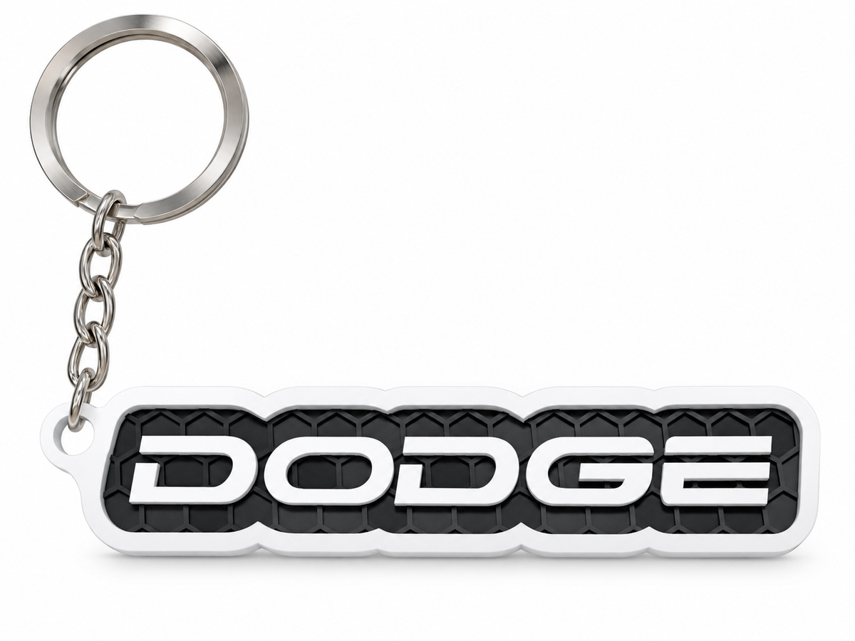 Breloc auto Dodge cu lanț și inel