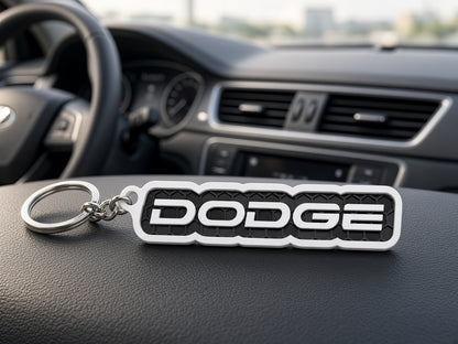 Breloc auto Dodge cu lanț și inel