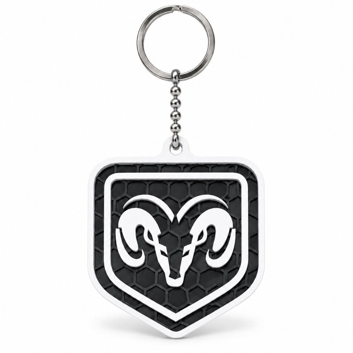 Breloc auto Dodge Ram cu lanț și inel