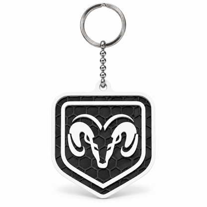Breloc auto Dodge Ram cu lanț și inel