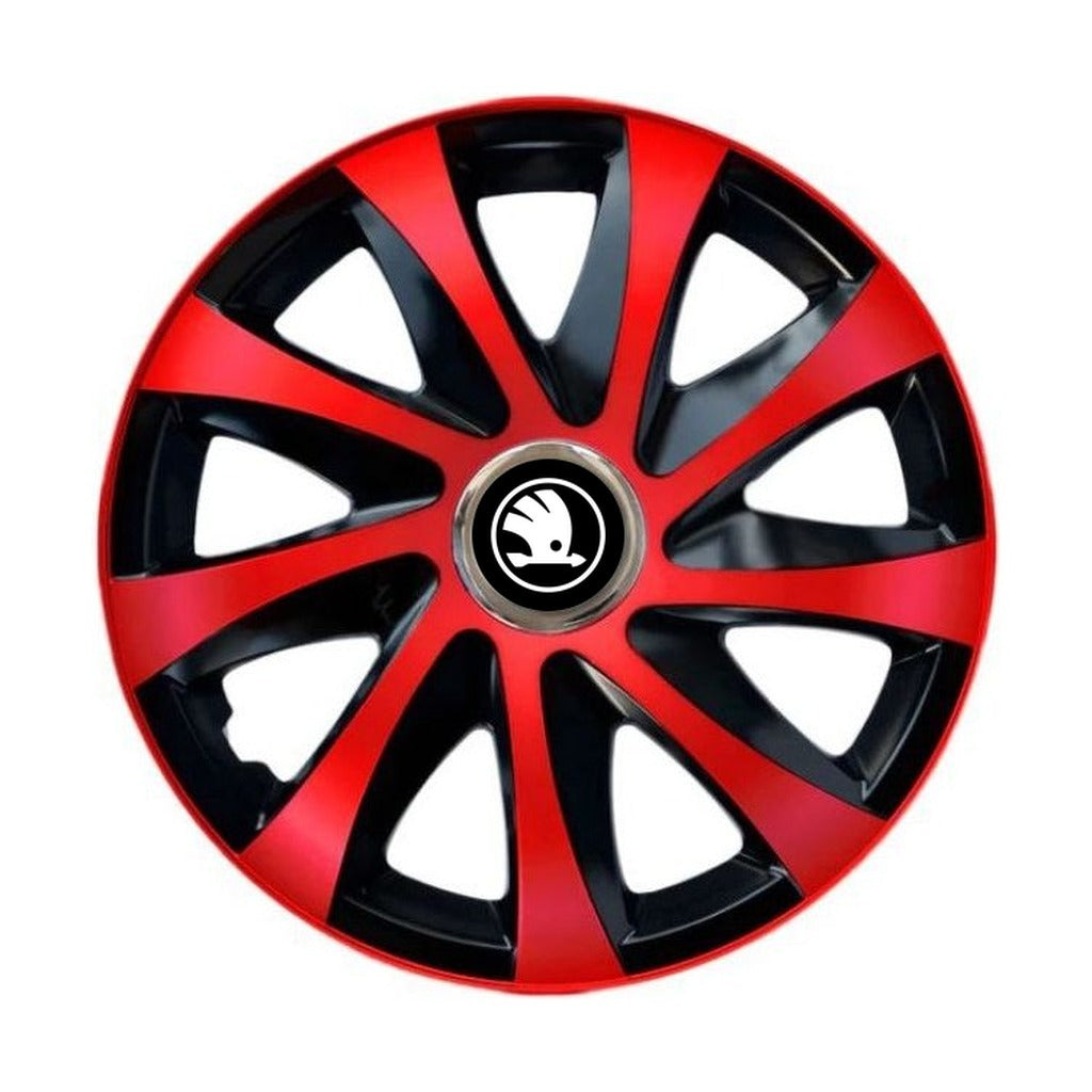 Set 4 capace roti Drift extra red R14 pentru gama Skoda Nou