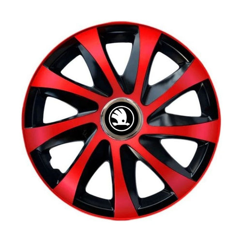 Set 4 capace roti Drift extra red R14 pentru gama Skoda Nou