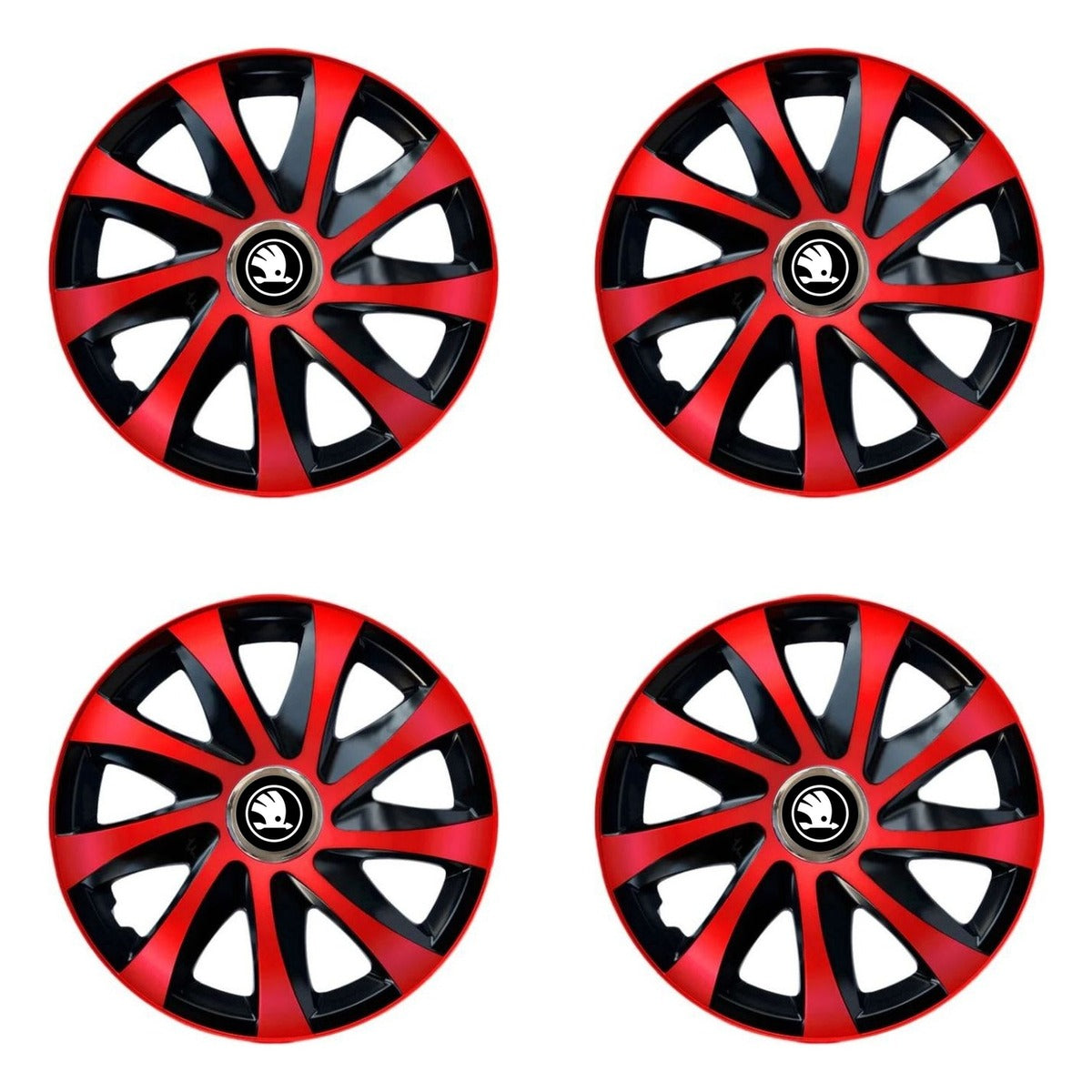 Set 4 capace roti Drift extra red R14 pentru gama Skoda Nou