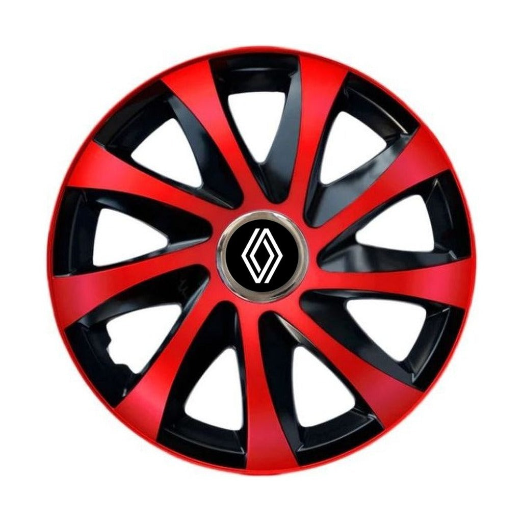 Set 4 capace roti Drift extra red R15 pentru gama Renault Nou