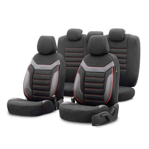 SET HUSE SCAUN INDIVIDUAL ROSU