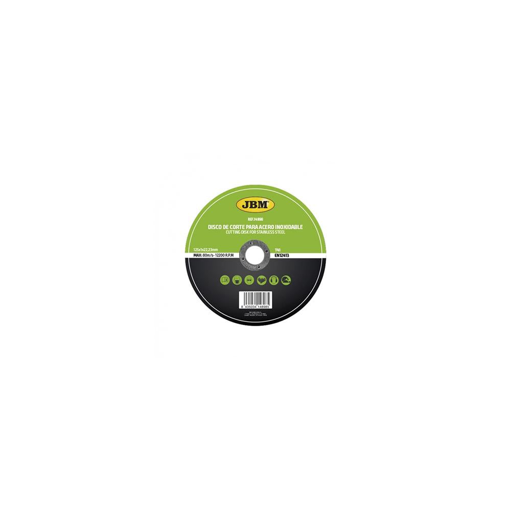 DISC DE TAIERE DEBITARE IN OTEL INOXIDABIL 125 X 1 MM T41 JBM