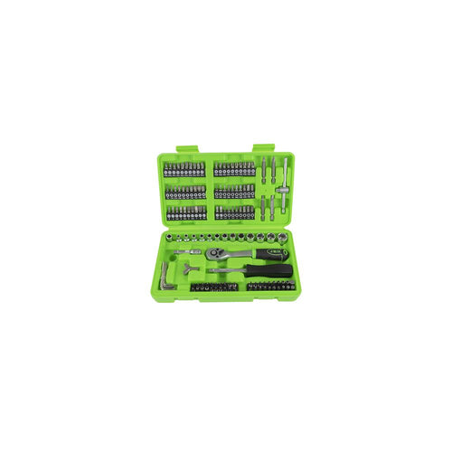 SET BITI SI TUBULARE 1/4` CU SURUBELNITA SI CLICHET 130 BUC JBM