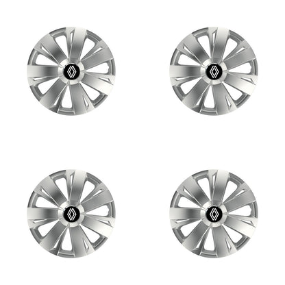 Set 4 capace roti Cu Inel Cromat Energy R14 Compatibil Cu Renault Nou
