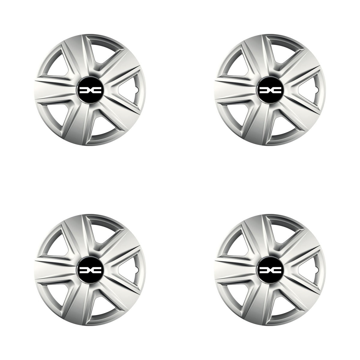 Set 4 capace roti Cu Inel Cromat Esprit R14 Compatibil Cu Dacia Nou