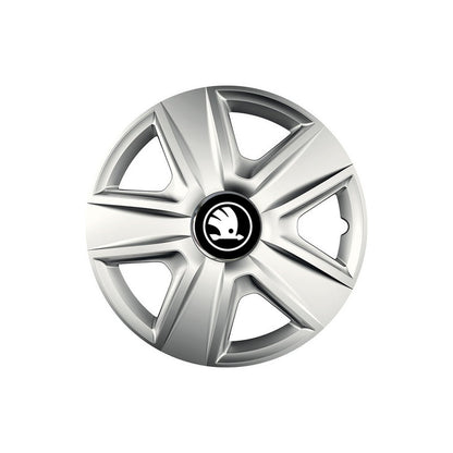 Set 4 capace roti Cu Inel Cromat Esprit R16 Compatibil Cu Skoda Nou