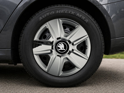 Set 4 capace roti Cu Inel Cromat Esprit R16 Compatibil Cu Skoda Nou