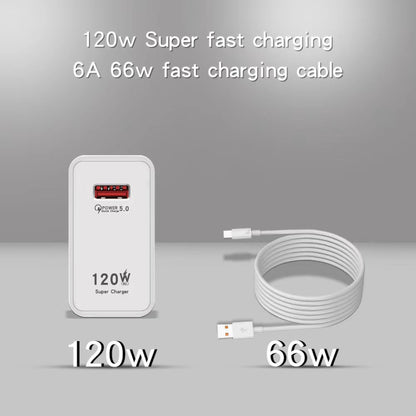 Încărcător Rapid 120W USB Tip C cu Fir, Universal 100-240V