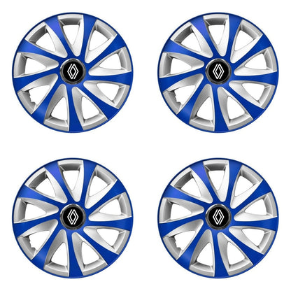 Set 4 capace roti Extra drift Blue R15 Compatibil Cu Renault Nou