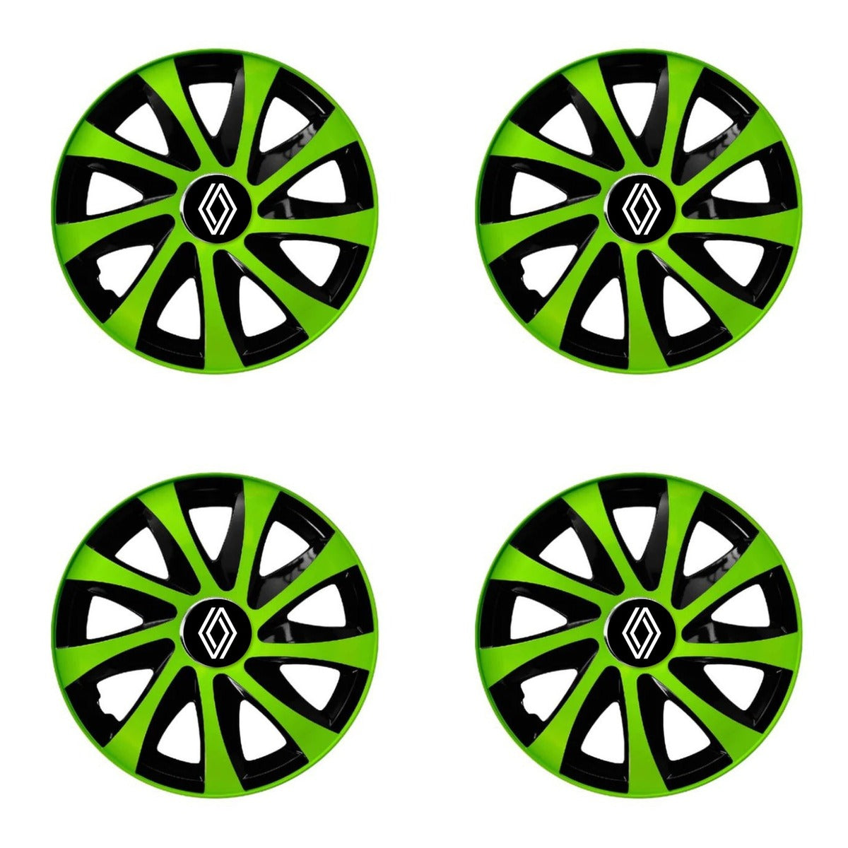 Set 4 capace roti Extra drift green R15 Compatibil Cu Renault Nou