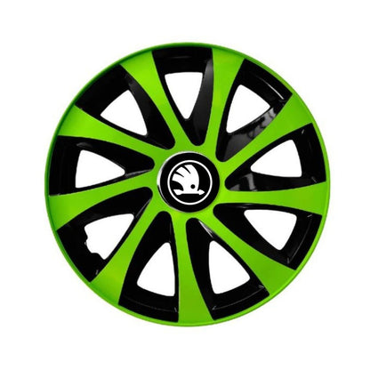 Set 4 capace roti Extra drift green R16 Compatibil Cu Skoda Nou