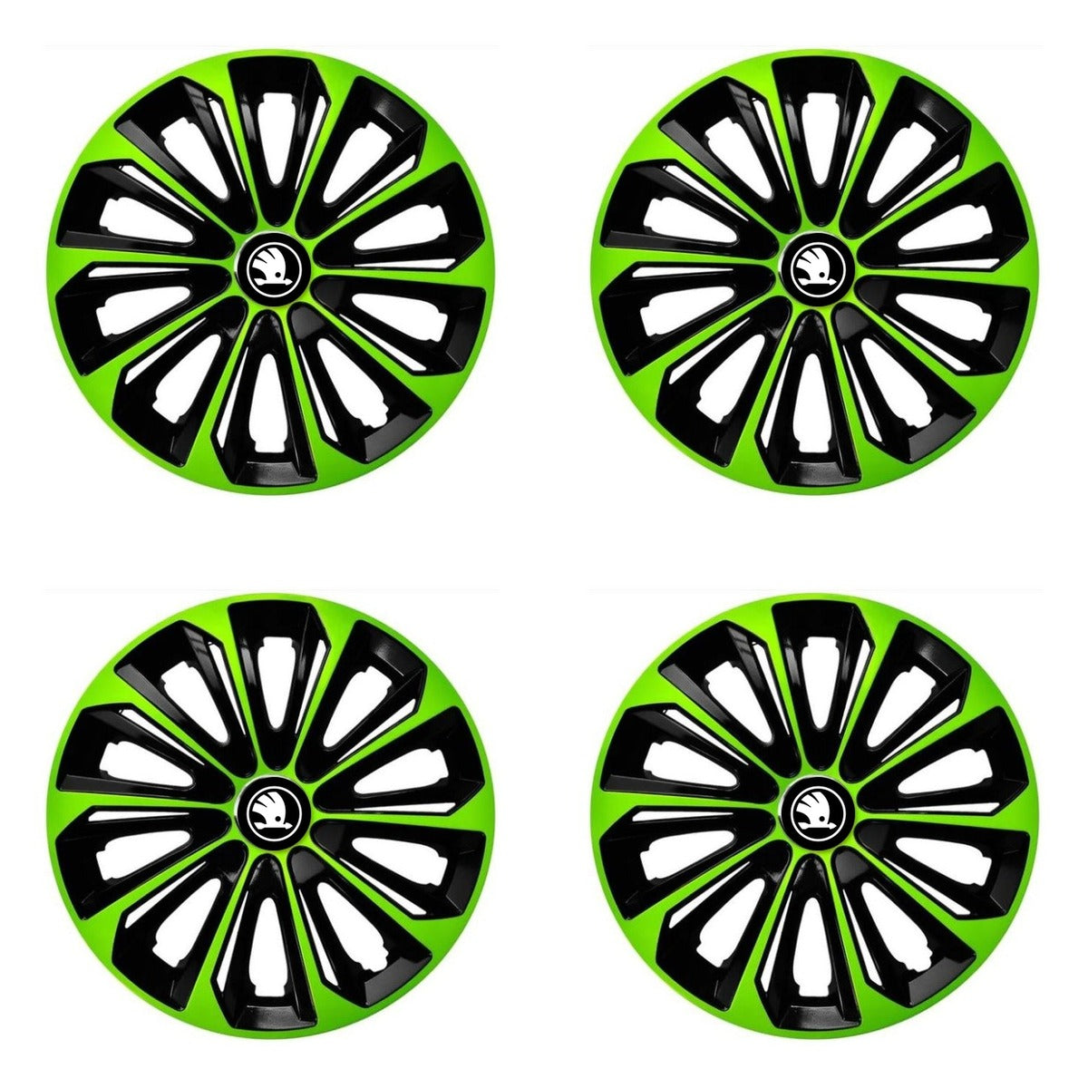 Set 4 capace roti Extra strong green R15 Compatibil Cu Skoda Nou