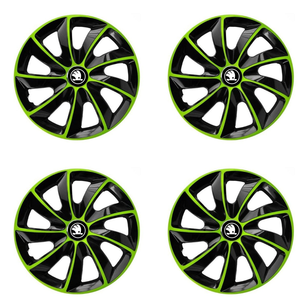 Set 4 capace roti Extra Stig Green R16 Compatibil Cu Skoda Nou