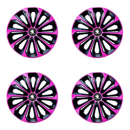Set 4 capace roti 14 inchi (R14) Extra Strong Pink, Compatibile Cu Skoda Nou