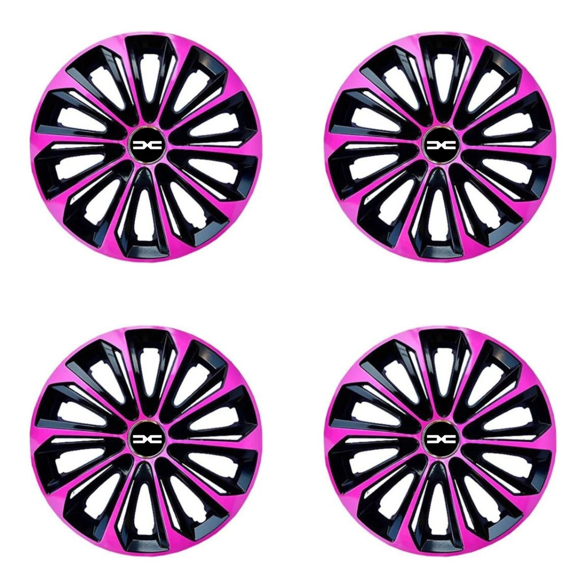 Set 4 capace roti 15 inchi (R15) Extra Strong Pink, Compatibile Cu Dacia Nou