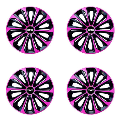 Set 4 capace roti 15 inchi (R15) Extra Strong Pink, Compatibile Cu Dacia Nou