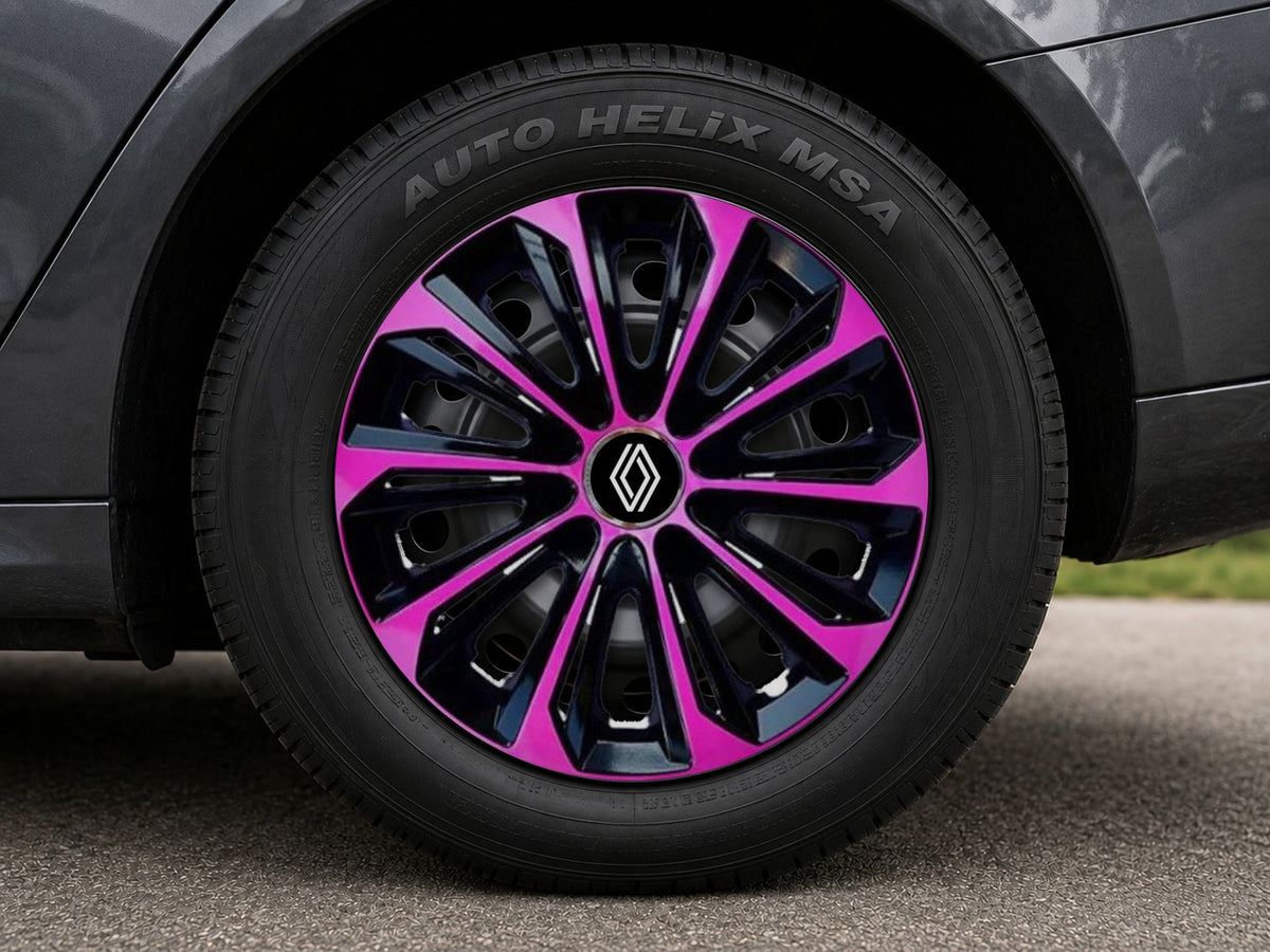 Set 4 capace roti 16 (R16) Extra Strong Pink, Compatibile Cu Renault Nou