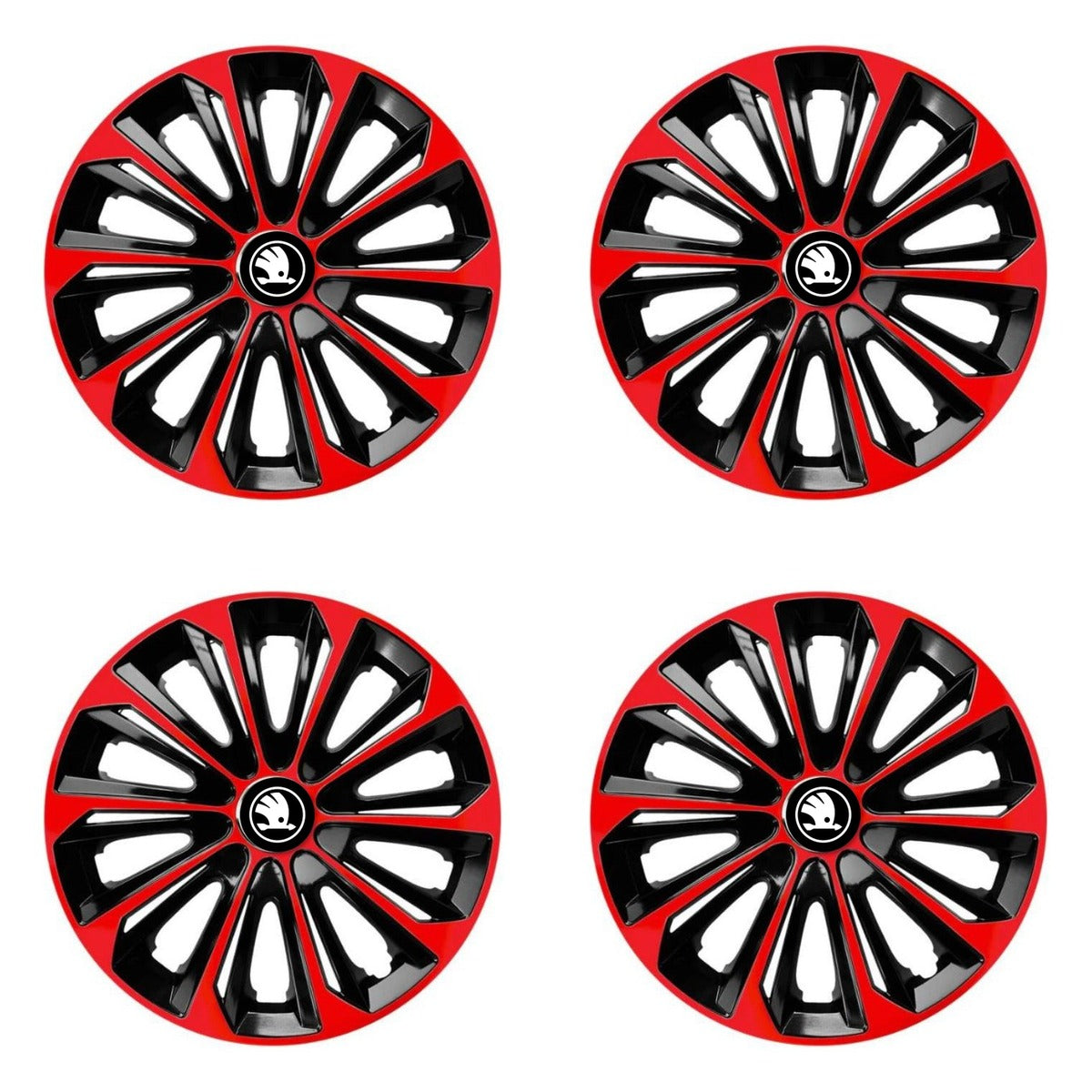 Set 4 capace roti Extra Strong Red R16 Compatibil Cu Skoda Nou