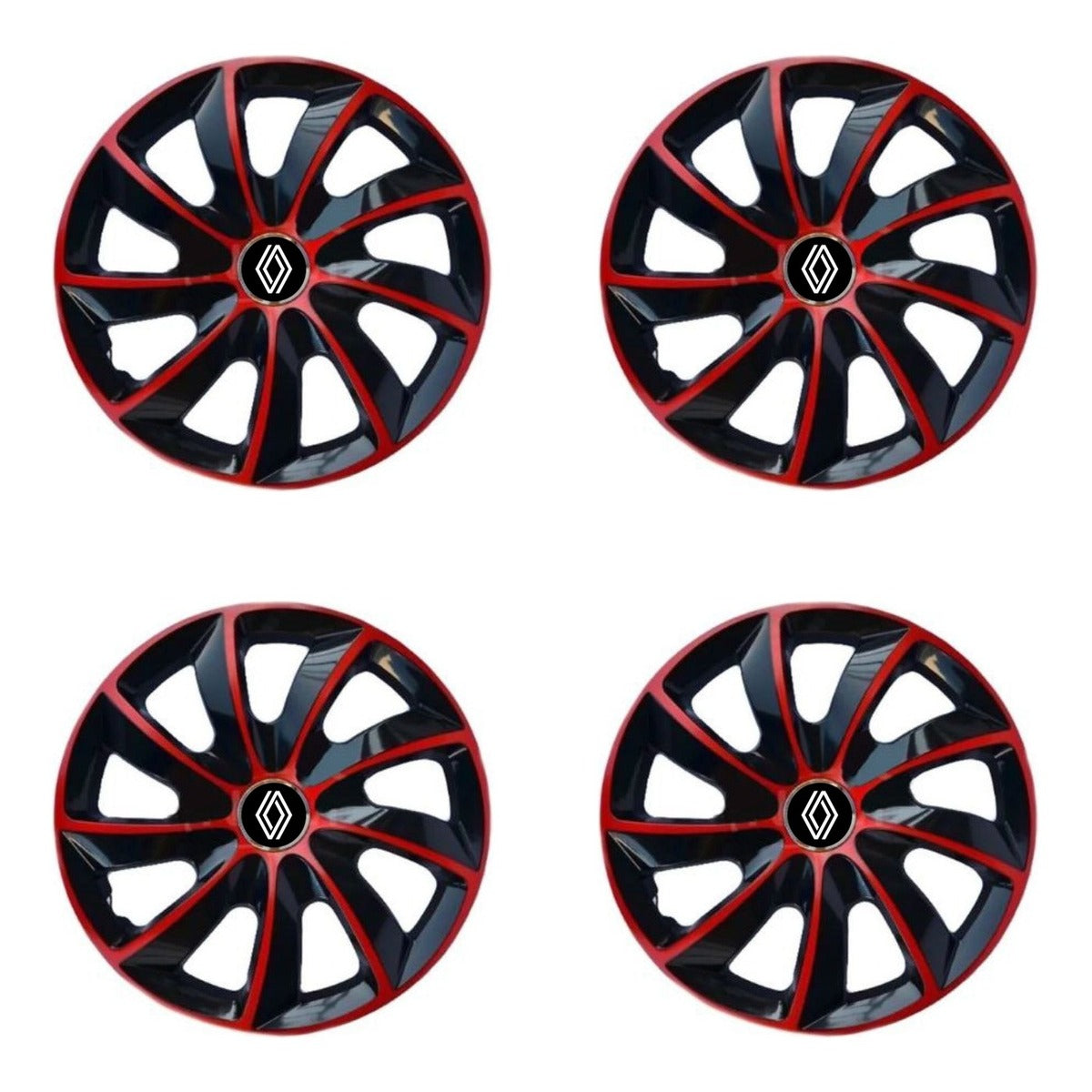 Set 4 capace roti Extra Stig Red R15 Compatibil Cu Renault Nou
