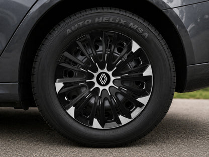 Set 4 capace roti Extra strong silver R14 Compatibil Cu Renault Nou
