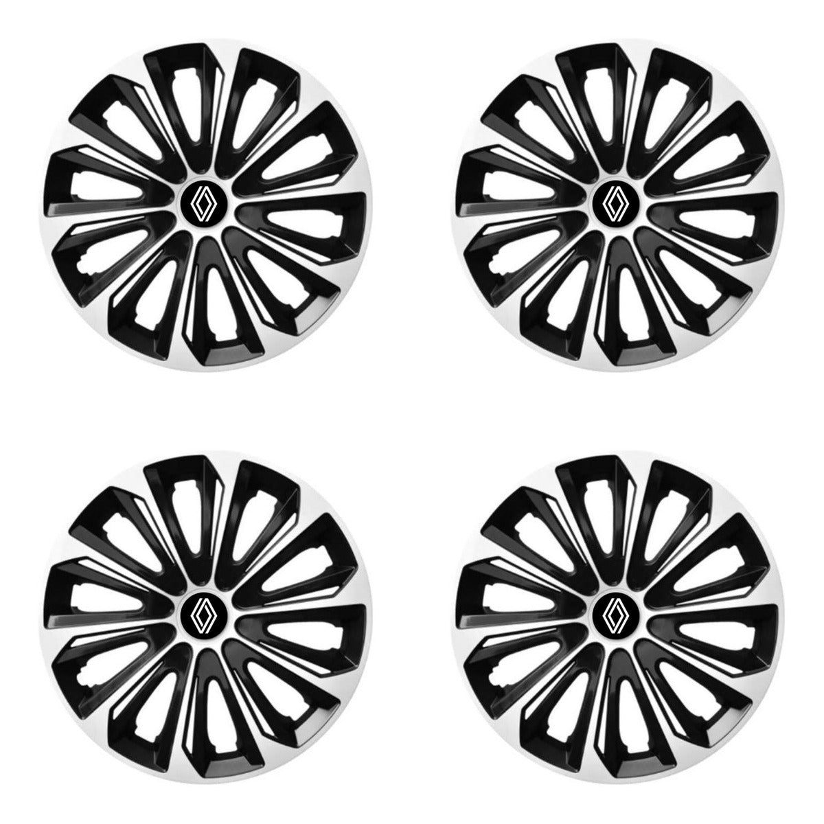 Set 4 capace roti Extra strong silver R15 Compatibil Cu Renault Nou