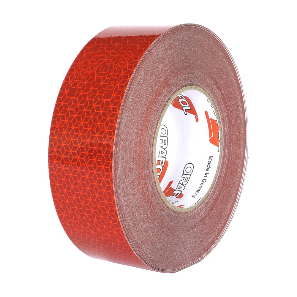BANDA REFLECTORIZANTA REFLEXITE ORAFOL ROSU 50MMX50M ECE 104