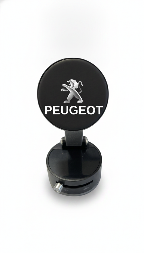 Suport Magnetic Negru cu Ventuza si Brat Reglabil Pentru Peugeot