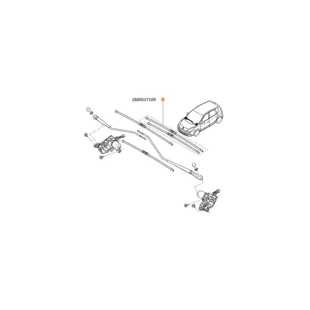 SET LAMELE STERGATOR PARBRIZ 750/650 MM